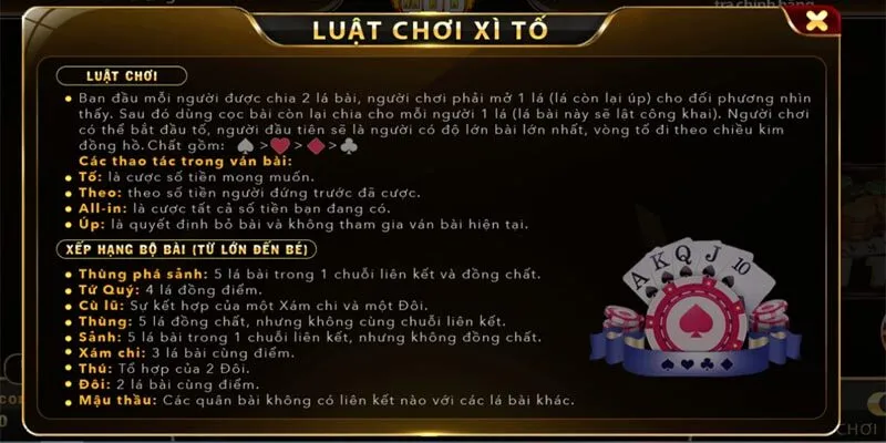 Cách chơi game bài Xì Tố tại Hitclub