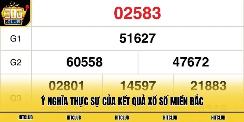 Ý nghĩa thực sự của kết quả xổ số miền bắc